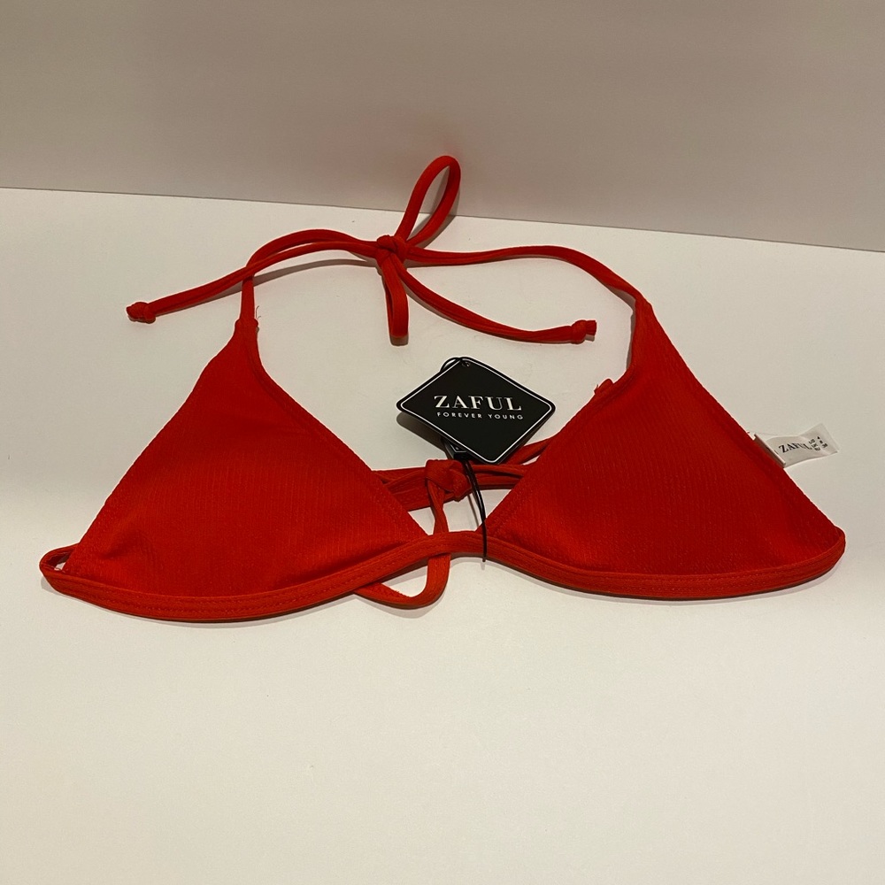 Zaful Forever Young String Bikini Red Small